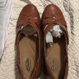 Clarks Bendables Women's Brown Leather Shoes